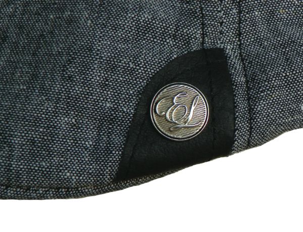 English Laundry Linen Chambray Ivy Scally Cap Duck Bill  