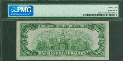 1934A $100 FRN Bill STAR Note New York PMG VF 25 **  