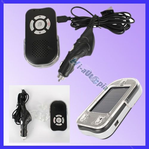 Car KIt USB port Solar Powered Car wireless Bluetooth  