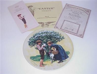 KNOWLES EASTER PLATE DON SPAULDING AMERICAN HOLIDAYS  