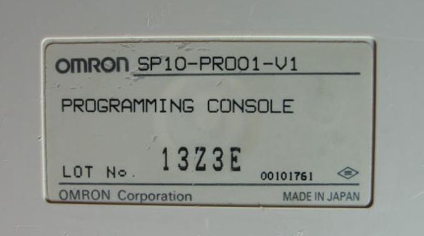 SP10 PR001 V1 Omron PRO 01 Hand Held Programming Console  