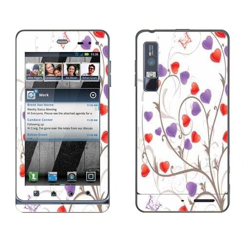 For Motorola Droid 3 Solana XT862 Grove Heart Sticker Decal Skin 