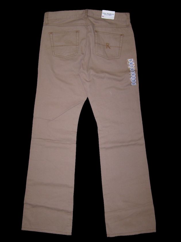Polo Jeans Co. Ralph Lauren Womens Twill Pants Tawny Khaki *  