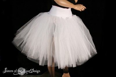 HANDMADE TUTU SKIRT VICTORIAN ROMANCE WHITE BALLERINA  