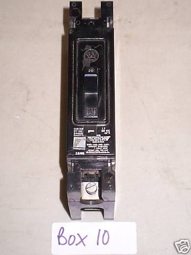 Westinghouse EHB1020 20 amp 1 pole Circuit breaker  