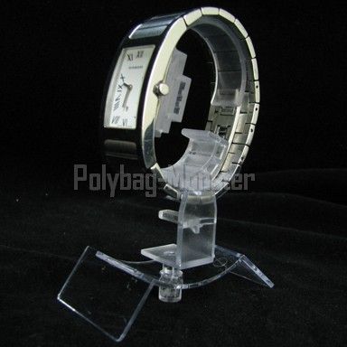 Watch Display Holder Clear Acrylic Adjustable Angle  