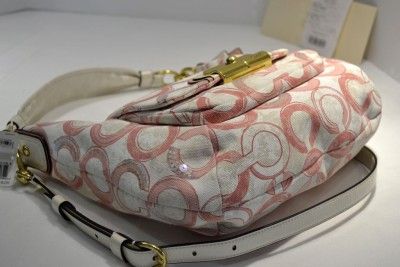 Coach 16791 KRISTIN SEQUIN OP ART HOBO BRASS/PEONY  