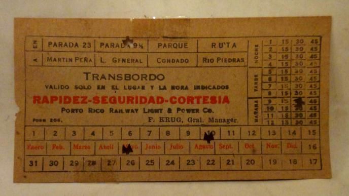 vintage TRANSBORDO RAPIDEZ SEGURIDAD CORTESIA TRAIN TICKET transfer 