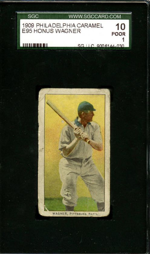 1909 E95 Philadelphia Caramel Honus Wagner SGC 10 1  