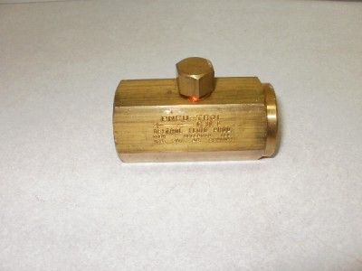 Deltrol C30 Check Valve 1/2 Inch  New Cond  