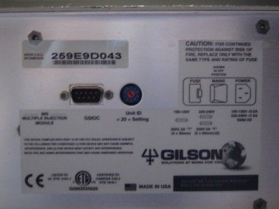 Gilson 215 Liquid Handler/Injector, Hospital/Lab Equipment, 46 x 32 x 