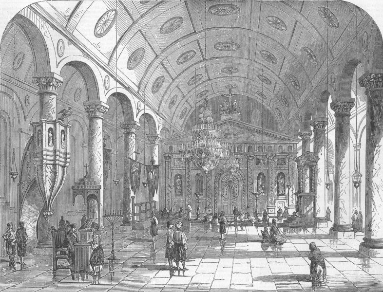    Interior of the Greek Church of Balukli, near Constantinople