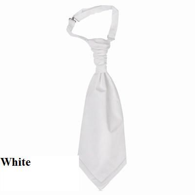 RUCHE CRAVAT WEDDING KILT TIE SATIN PRE TIED SCRUNCH  