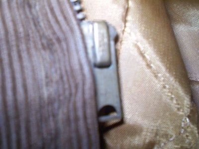 50s Corduroy car coat brown Scovill zipper sz 40  