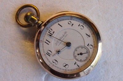 18 SIZE 7 JEWEL SETH THOMAS MODEL #8 POCKET WATCH SN 775468  