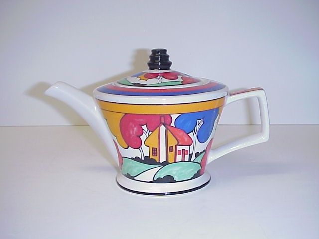 SADLER TEAPOT MADE IN ENGLAND HOUSE & TREES  