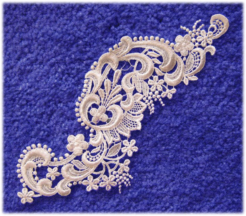 ASSORTMENT* OF LARGE WHITE & IVORY VENISE APPLIQUES  