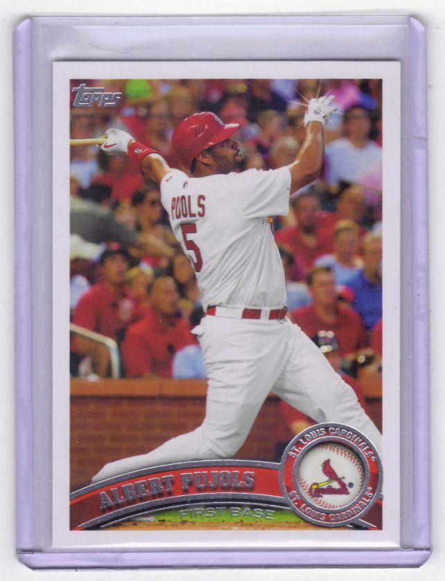 2011 Topps Sparkle Diamond Series Albert Pujols Rare Sp St. Louis 