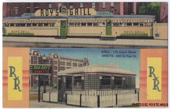 Rare Linen ROYS GRILL DINER DINETTE Rochester NY  