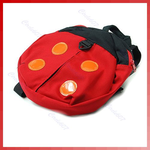   Toddler Walking Safety Harness Backpack Bag Strap Rein Ladybird  