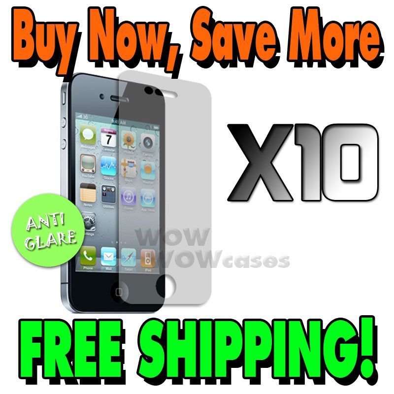   Matte LCD Screen Protector For Apple iPhone 4G 4S 4 Film Cover  