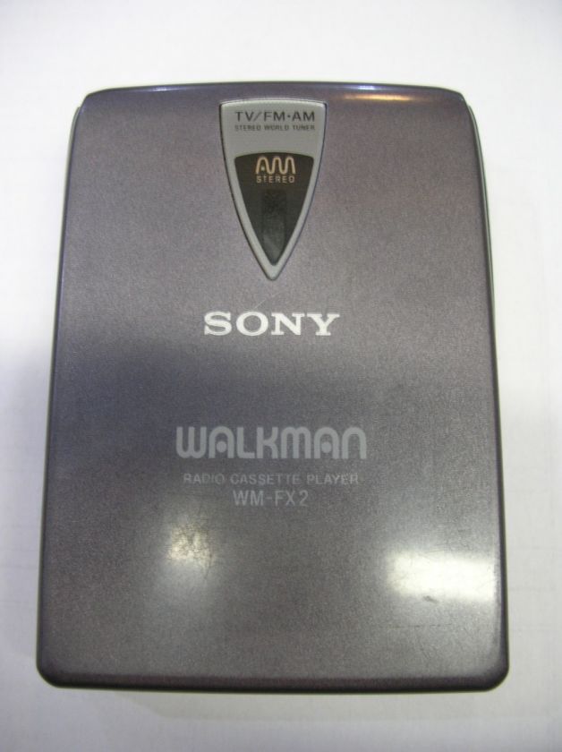 Sony WM FX2 Walkman TV/AM/FM Made in Japan Radio Cassette Player Gray 