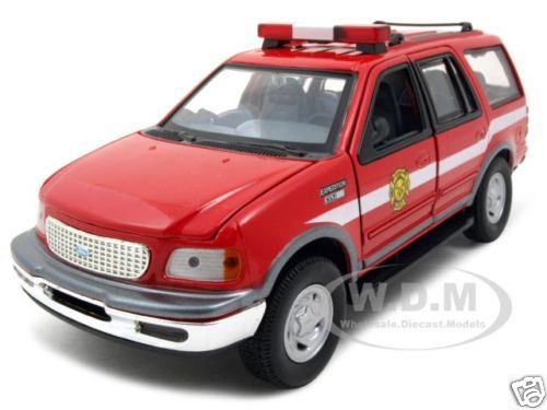 2000 FORD EXPEDITION XLT FIRE CHIEF 124 DIECAST MODEL  