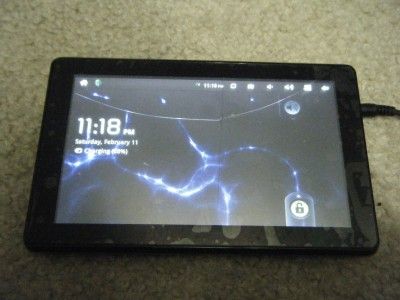 Sylvania SYNET7LP 7 Inch Mini Tablet BLACK **CRACKED SCREEN 