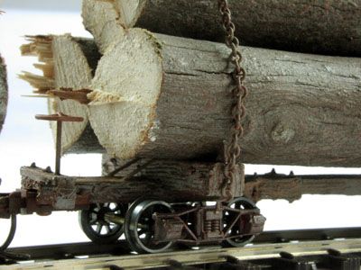 On30 24ft CLIMAX Skeleton Log Cars (6 car die cast kit)  