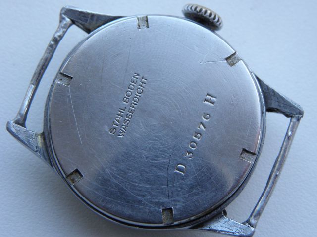 Rare Watch German Army LONGEAU MOVEMENT HELIOS DH of period WWII 1941 