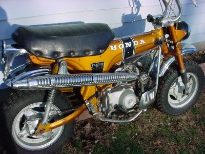 GOLD HONDA CT 70 MINITRAIL MINIBIKE MOTORCYCLE  