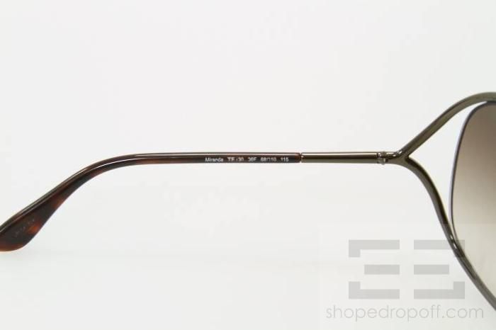 Tom Ford Brown Tinted Lens & Gunmental Frame Miranda Sunglasses 