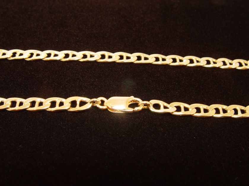 14K Yellow Gold 19 Mariner Link Chain 11.53 Grams  