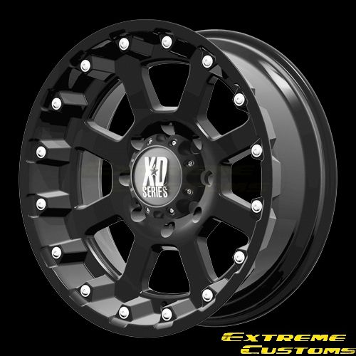   XD Series XD807 Strike Matte Black 5 6 8 Lugs Wheels Rims FREE LUGS