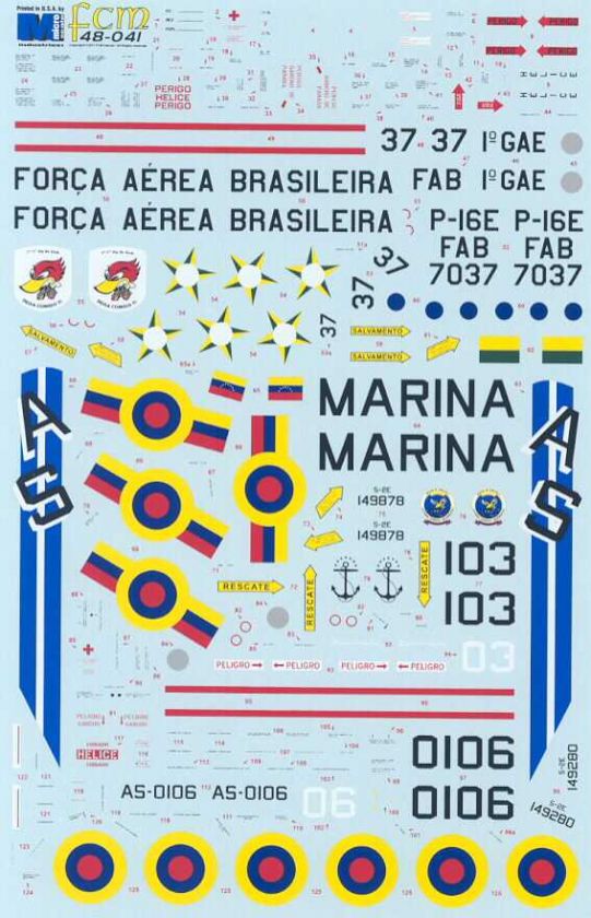 FCM Decals 1/48 GRUMMAN S 2 TRACKER Latin America #1  