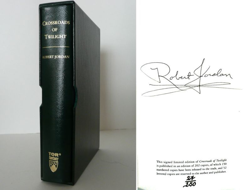 Robert Jordan~SIGNED~Crossroads of Twilight~1st/1st LTD Edition 