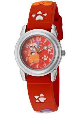   SV647 002 Juniors Red Dial Cartoon Character Design Red Rubber  