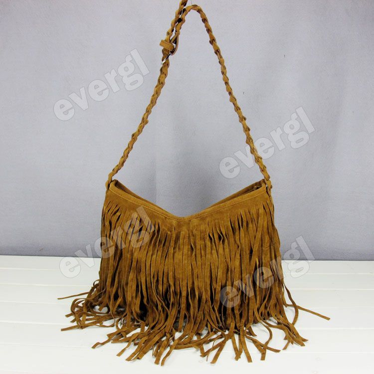 HOT Celebrity Fringe Tassel Shoulder Messenger Bag Hand 3 colors 