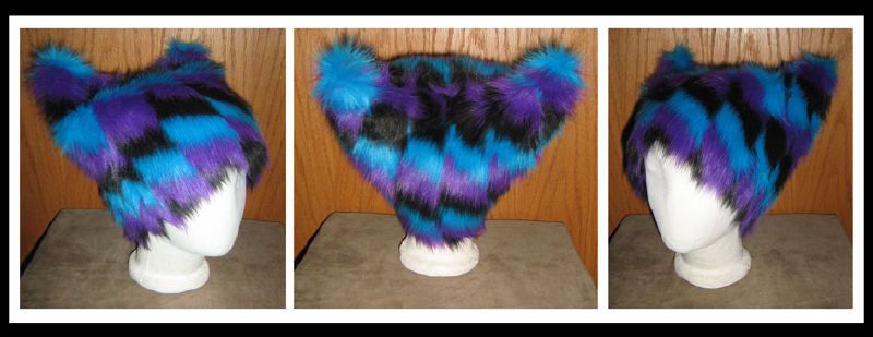 FURRY KITTY CAT HAT FUR ANIME CHESHIRE NEKO COSPLAY AGF  