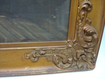 ANTIQUE PRINT MAN AND WOMAN IN FRONT OF FIREPLACE  