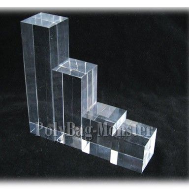 Clear Riser Presentation Displays Holder Stands 15cm  