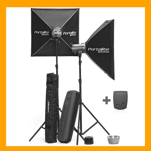 Elinchrom EL 20815KIT D Lite 4 It Set With Stands NEW 719821314585 