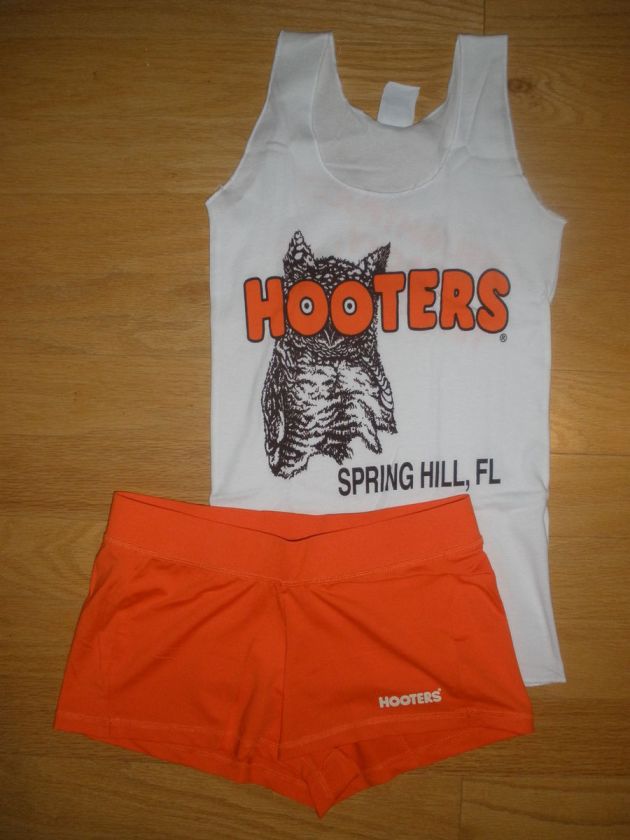 NEW HOOTERS UNIFORM HALLOWEEN COSTUME NEW STYLE SHORTS MEDIUM FLORIDA 