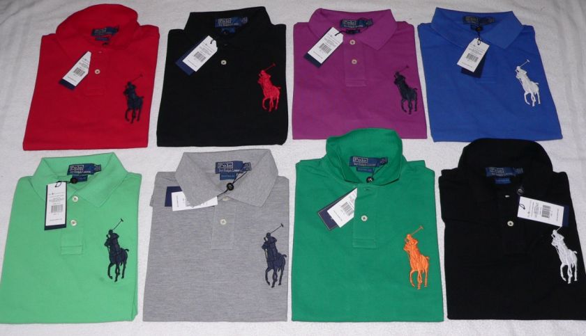 Mens RALPH LAUREN Polo Shirt/Top, S,M,L,XL,2XL Big Pony  