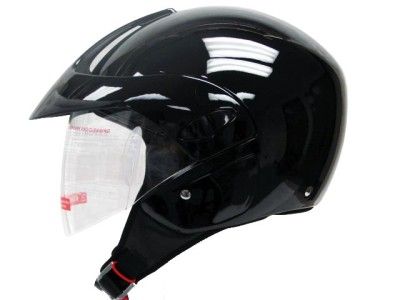 MOTORCYCLE TMS 3/4 OPEN FACE HELMET VISOR SHIELD CLEAR  