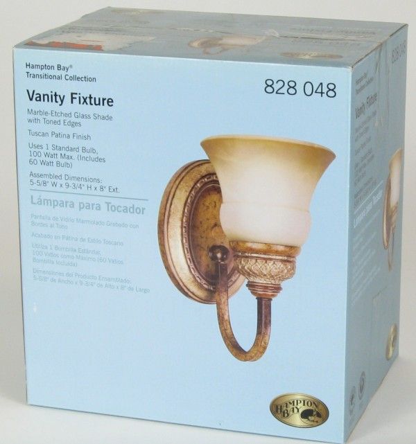 Hampton Bay Gold Tone Single Bathroom Vanity Fixture  