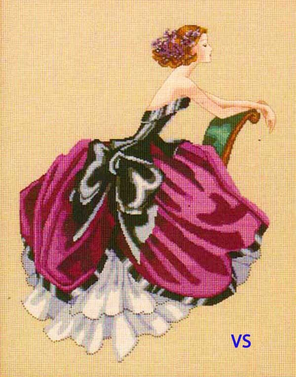 Mirabilia Nora Corbett Cross Stitch Chart 13 x 17 ~ ELIZABETH Sale 