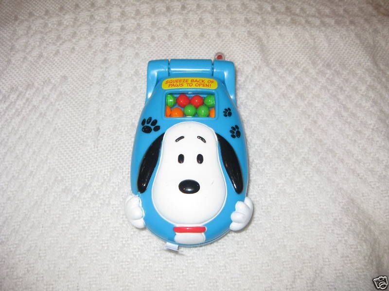 Snoopy Cell Phone Candy Dispenser   Blue  