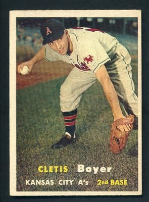 1957 Topps #121 Cletis Boyer Rc Rookie ExMt EX Mint  