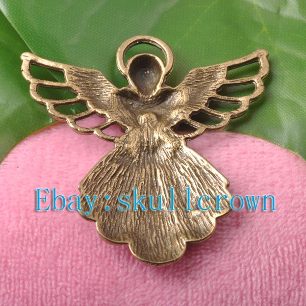 20pcs Bronze Plated Angel Charms Pendant LP3674 42mm FREE SHIP  